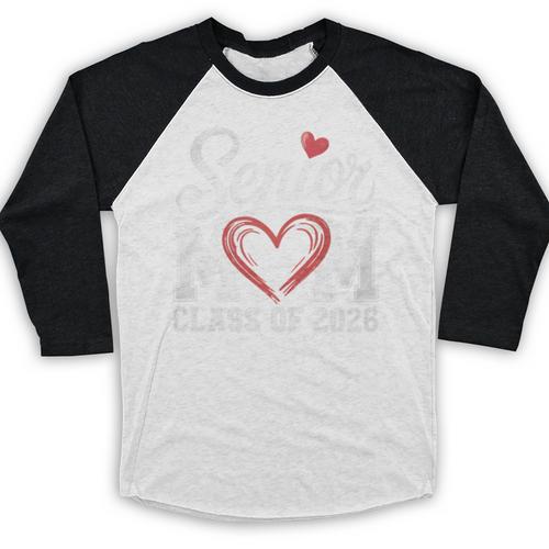 Senior Mom Class Of 2026 Graduation Senior 2026 Mom Baseball Raglan Shirt - Best Gift Smart