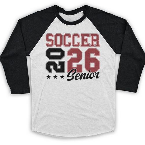 Soccer Senior Night Soccer Senior 2026 Graduation 71 Baseball Raglan Shirt - Best Gift Smart