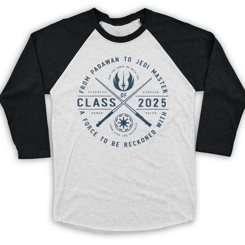 Star Wars Graduation Jedi Academy Class Of 2025 New Grad Baseball Raglan Shirt - Best Gift Smart