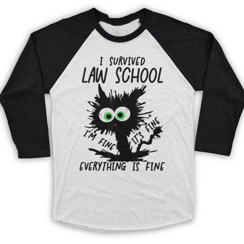 I Survived Law School Graduation 2025 2026 Baseball Raglan Shirt - Best Gift Smart