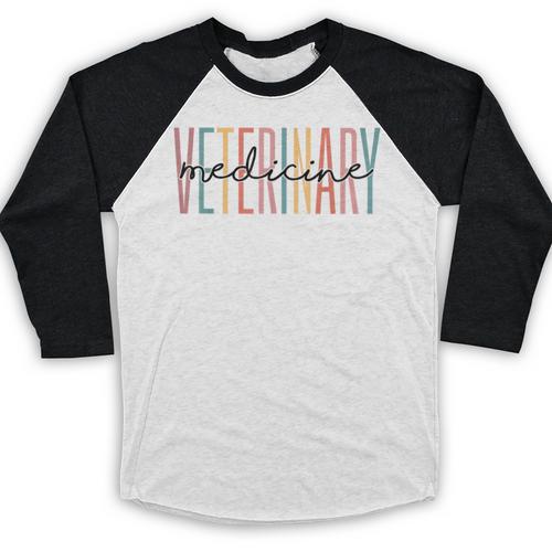 Veterinary Medicine Vet Tech DVM LVT Graduation Baseball Raglan Shirt - Best Gift Smart