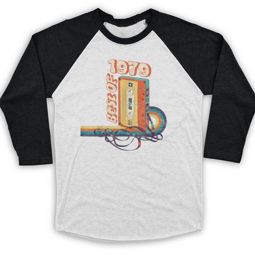 Vintage Best Of 1979 41st Birthday Graduation Cassette Tape Baseball Raglan Shirt - Best Gift Smart