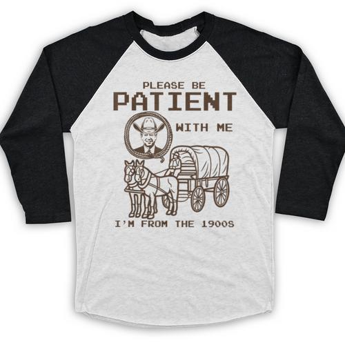 Vintage Biden Please Be Patient With Me I'm From The 1900s Baseball Raglan Shirt - Figerry
