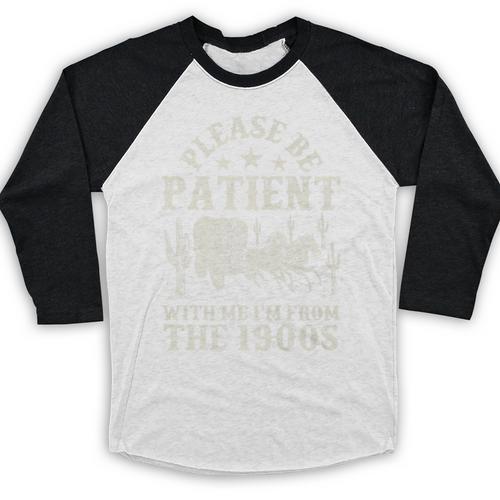 Vintage Please Be Patient With Me I'm From The 1900s For Men Premium Baseball Raglan Shirt - Figerry