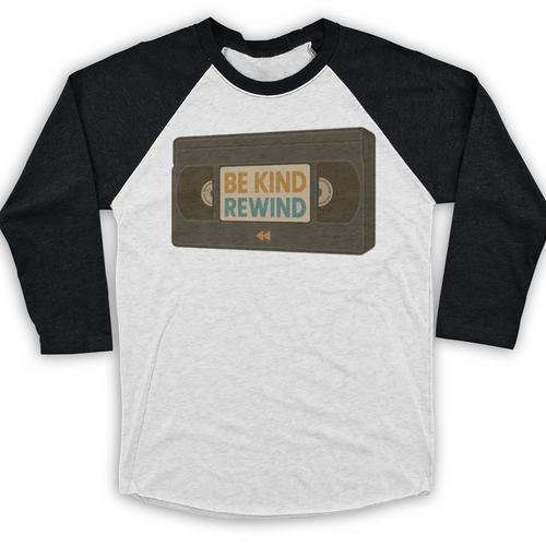 Vintage VHS Tape Humor Retro Nostalgia Graphic Premium Baseball Raglan Shirt - Figerry