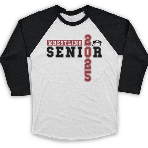 Wrestling Senior Night Wrestling Senior 2025 Graduation 69 Baseball Raglan Shirt - Best Gift Smart