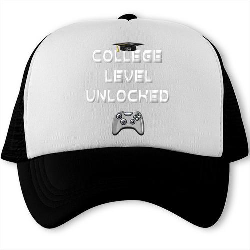 2019 High School Graduation College Level Unlocked Tee Trucker Cap - Best Gift Smart