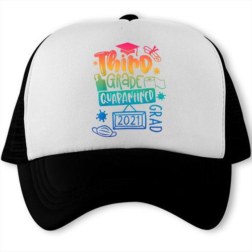 3rd Grade 2021 Graduate Quarantine Third Grade Graduation Trucker Cap - Best Gift Smart