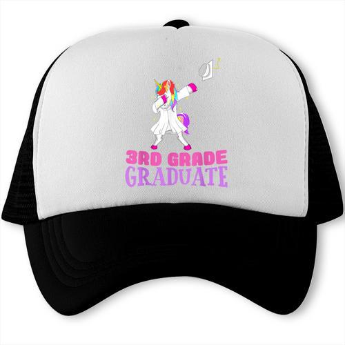3rd Grade Graduation Unicorn End Of Year Third Trucker Cap - Best Gift Smart