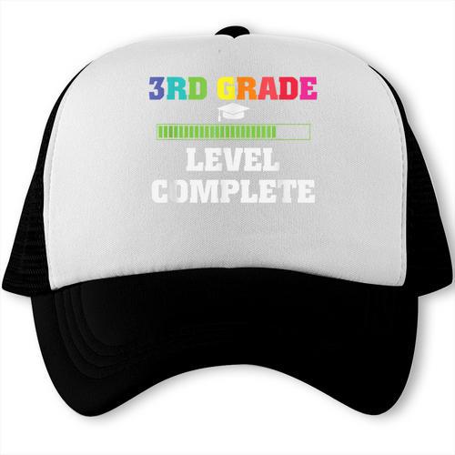 3rd Grade Level Complete Third Grade Graduation Trucker Cap - Best Gift Smart