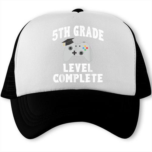 5th Grade Level Complete Gamer Class Of 2025 Graduation Trucker Cap - Best Gift Smart