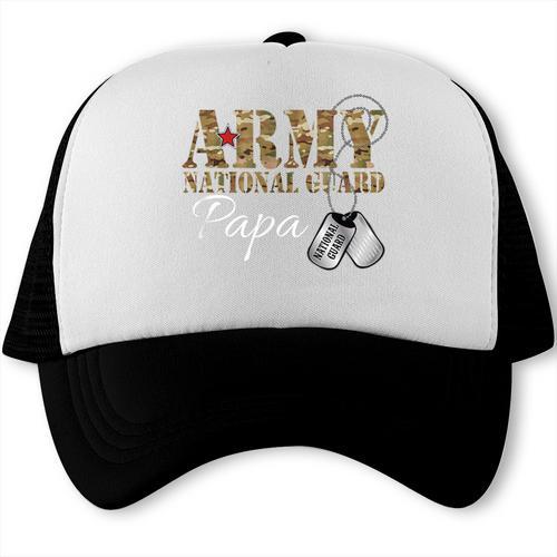 Army National Guard Papa Army National Guard Graduation Papa Trucker Cap - Best Gift Smart