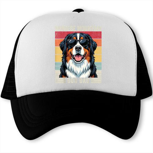 Bernese Mountain Dog Dad Trucker Cap - Father's Day Fun