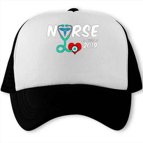 Best Nurse Graduation- RN Nurse Established 2019 LPN Trucker Cap - Best Gift Smart
