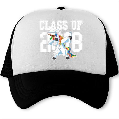 Class Of 2018 Dabbing Unicorn Graduation Shirt Trucker Cap - Best Gift Smart