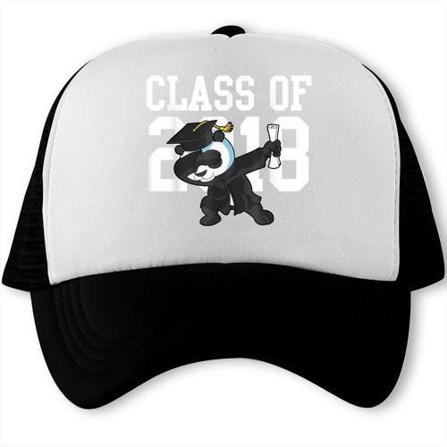 Class Of 2018 Graduation Dabbing Panda Bear Trucker Cap - Best Gift Smart