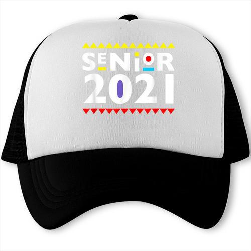 Class Of 2021 Senior Year 90's TV Style Graduation For Grad Trucker Cap - Best Gift Smart