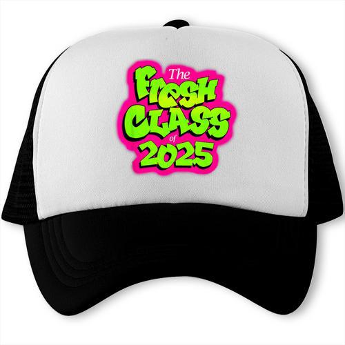Class Of 2025 Senior Fresh 90s TV Style Retro Graduation Trucker Cap - Best Gift Smart