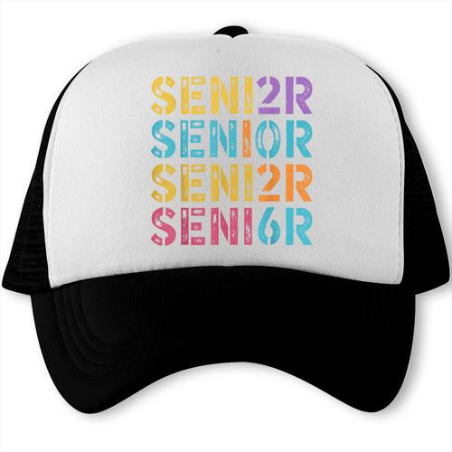 Class Of 2026 Senior Graduation Colorful Vintage Trucker Cap - Best Gift Smart
