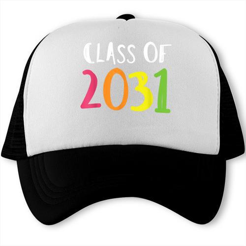 Class Of 2031 Kindergarten Graduation Back To School T-Shirt Trucker Cap - Best Gift Smart
