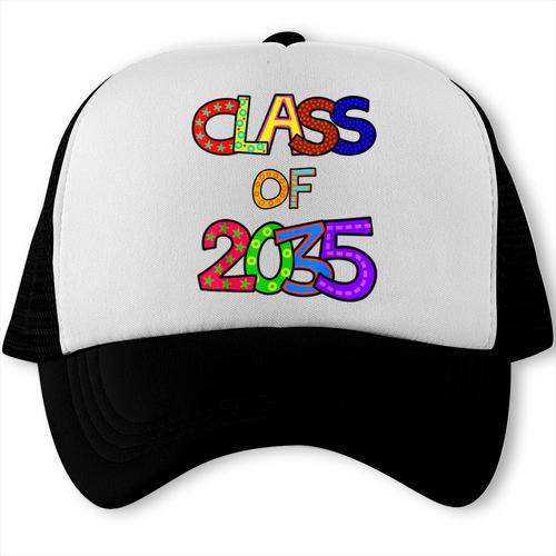 Class Of 2035 Grow With Me Kindergarten Graduation Trucker Cap - Best Gift Smart