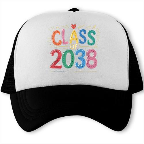 Class Of 2038 Pre K Graduate Preschool Graduation Trucker Cap - Best Gift Smart
