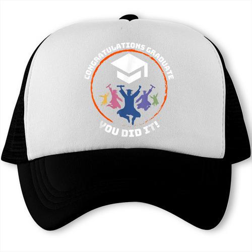 Congratulations Graduate You Did It Class Of 2024 Graduation Trucker Cap - Best Gift Smart