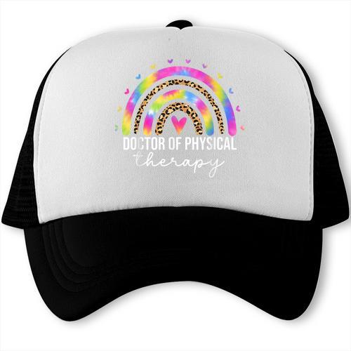 Doctor Of Physical Therapy Therapist DPT Graduation Rainbow Trucker Cap - Best Gift Smart