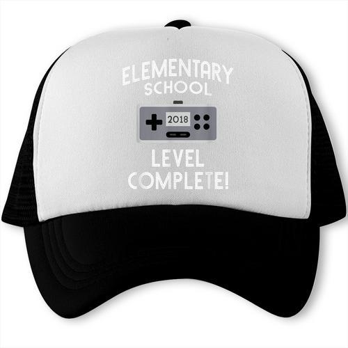 Elementary School Graduation Shirt Level Complete Gamer Trucker Cap - Best Gift Smart