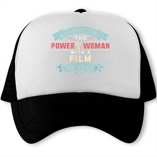 Film Degree Major Shirt Strong Woman Graduation Trucker Cap - Best Gift Smart