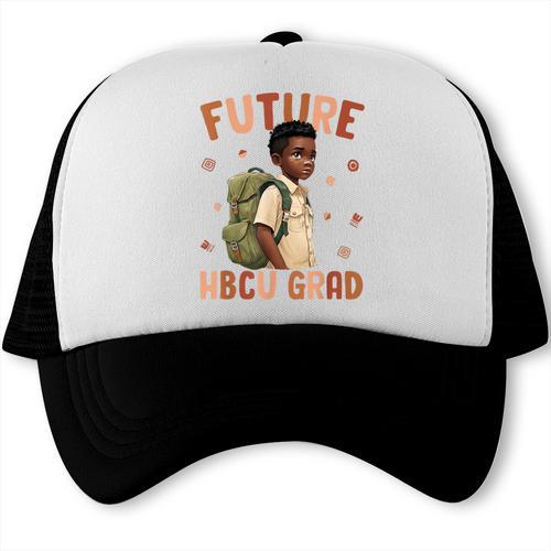 Future HBCU Grad History Month Graduation Boys Kids Trucker Cap - Best Gift Smart