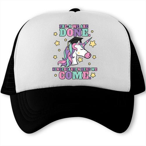 Girls Pre-K Graduation Magical Unicorn Trucker Cap - Best Gift Smart