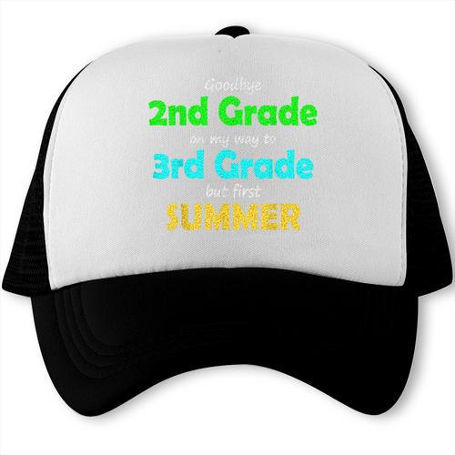 Goodbye 2nd Grade On My Way To 3th Grade 2022 Graduation Trucker Cap - Best Gift Smart