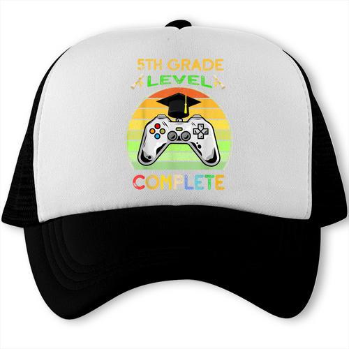 Graduation 5th Grade Level Complete Gamer Class 2021 Gaming Trucker Cap - Best Gift Smart