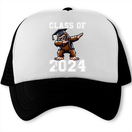 Graduation Class Of 2024 Bigfoot Graduated Seniors 2024 Trucker Cap - Best Gift Smart