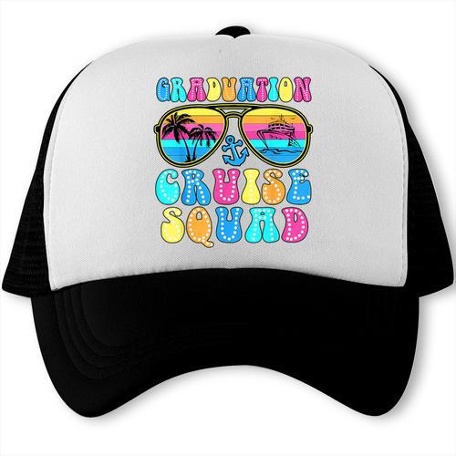 Graduation Cruise Squad Class Of 2025 Vacation Family Grad Trucker Cap - Best Gift Smart