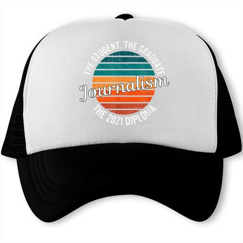 Journalism Graduation Senior Graduate Senioritis College Trucker Cap - Best Gift Smart