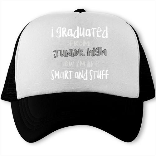 Junior High Graduate Shirt-Middle School Graduation Trucker Cap - Best Gift Smart