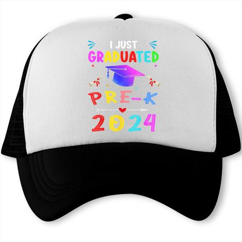 I Just Graduated Pre k Graduation 2024 Pre-Kindergarten Trucker Cap - Best Gift Smart