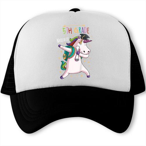 Kids Dabbing Unicorn Graduation 5th Grade Class Of 2019 Trucker Cap - Best Gift Smart