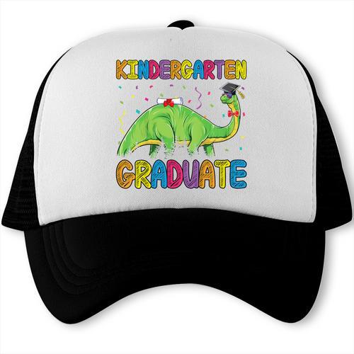 Kids Kindergarten Graduate Dinosaur Kindergarten Graduation Trucker Cap - Best Gift Smart