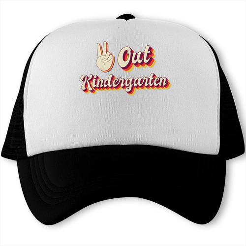 Kids Peace Out Kindergarten Graduation Kindergarten Graduate Trucker Cap - Best Gift Smart
