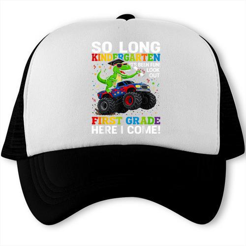 Kindergarten Graduate 2025 Kindergarten Graduation Dino Trex Trucker Cap - Best Gift Smart