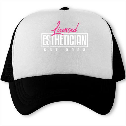 Licensed Esthetician 2023 Graduation Trucker Cap - Best Gift Smart