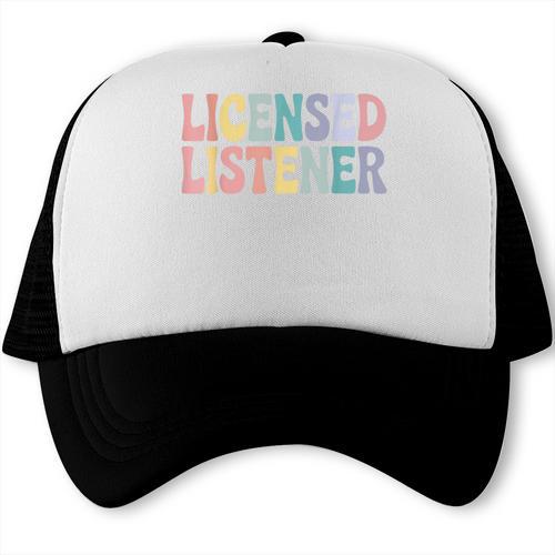 Licensed Listener Graduation Therapist Advocacy Counselor Trucker Cap - Best Gift Smart