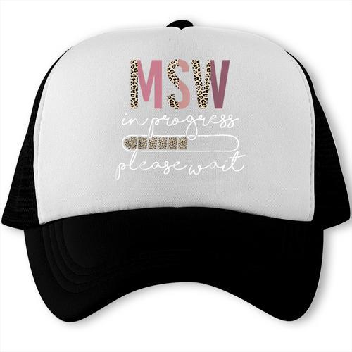 Master Social Worker MSW Graduation Social Work Student Trucker Cap - Best Gift Smart