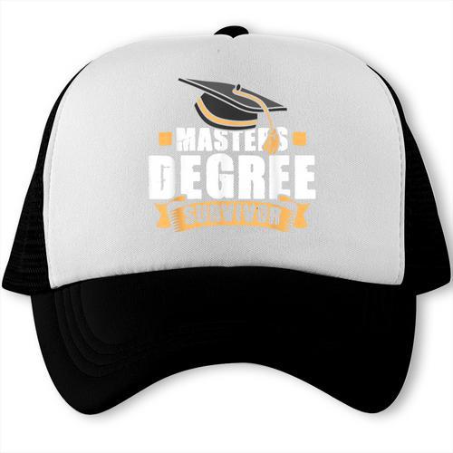 Masters Degree Survivor Graduation For MBA Graduate Trucker Cap - Best Gift Smart