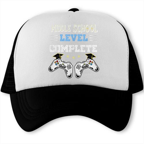 Middle School Level Complete Gaming Class Of 2022 Graduation Trucker Cap - Best Gift Smart
