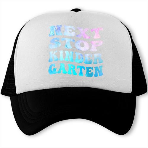 Next Stop Kindergarten Groovy Graduation Last Day Of School Trucker Cap - Best Gift Smart