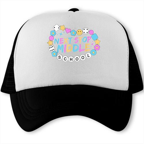 Next Stop Middle School Groovy Elementary School Graduation Trucker Cap - Best Gift Smart